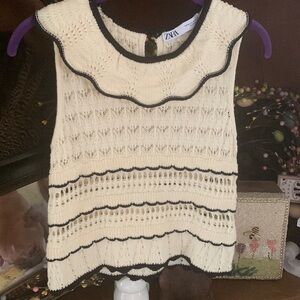 Zara crochet top